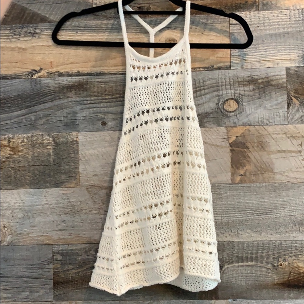 American Eagle Halter Crochet Tank Top